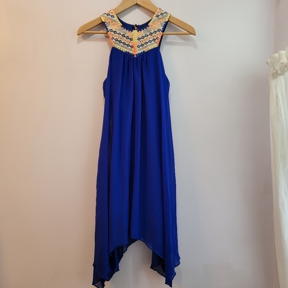 City Studio Sleeveless Embroidered  Dress Size XS